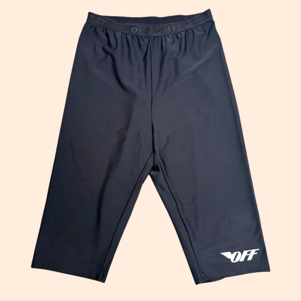 Off-White Black Biker Shorts